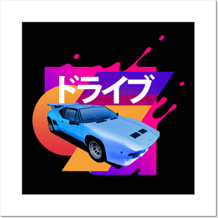 sportcar tshirt v3 Posters and Art